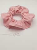 S1119 - Light Pink Sparkly Glitter Handmade Fabric Hair Scrunchies