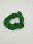 S1211 - Plain Green Handmade Fabric Hair Scrunchies