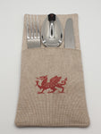 Handmade Welsh Dragon Fabric Tableware