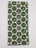 Handmade Green Christmas Motif Fabric Tableware