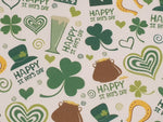100% Cotton Rose and Hubble Lucky St Patrick's Day Print Fabric - per metre