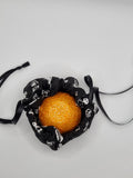 C1082 - Handmade Chocolate Orange / Bath Bomb Fabric Gift Pouch / Cover