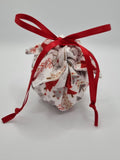 C1085 - Handmade Chocolate Orange / Bath Bomb Fabric Gift Pouch / Cover