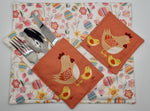 Handmade Fun Easter Fabric Tableware