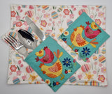 Handmade Fun Easter Fabric Tableware