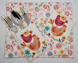 Handmade Fun Easter Fabric Tableware