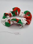 S1266 - Cymru / Wales Welsh Flag, Red Dragon Patriotic Print Handmade Fabric Hair Scrunchies