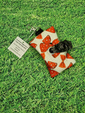 Red & White Bow Print Handmade Doggie Doo / Puppy Poop Bag Holder Pouch