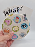 Cartoon Animal Head Print Handmade Helping Hand Playing Card Holder