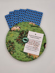 Pig in Field Print Handmade Helping Hand Playing Card Holder