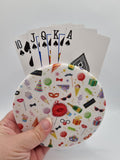 Party Celebration Print Handmade Helping Hand Playing Card Holder