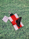 England Flag / St. George's Cross / Red Cross Print Handmade Doggie Doo / Puppy Poop Bag Holder Pouch