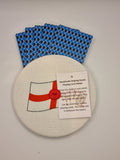 English England Flag Print Handmade Helping Hand Playing Card Holder