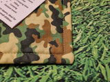 Khaki Camouflage Print Handmade Waterproof Base Sit Mat - Great for Picnics