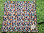 Multicoloured Feather Print Handmade Waterproof Base Sit Mat - Great for Picnics