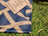 Scottish Saltire Flag Print Handmade Waterproof Base Sit Mat - Great for Picnics