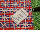 Union Jack Flag Coronation Print Handmade Waterproof Base Sit Mat - Great for Picnics