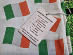 Irish Tricolour Flag Print Handmade Waterproof Base Sit Mat - Great for Picnics