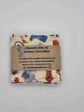 Set of 6 Garden Theme Print Handmade Reusable Make Up Remover Pads