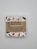 Set of 6 Party / Celebration Theme Print Handmade Reusable Make Up Remover Pads