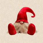 Christmas Elf / Gonk / Gnome Cushion Panel Cotton Rich Fabric