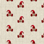 Christmas Elf / Gonk / Gnome All Over Cotton Rich Fabric - per metre
