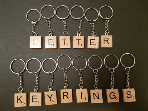 Handmade Alphabet Letter Keyrings