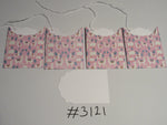 Set of 4 No. 3121 Pink with Llamas & Cactus Unique Handmade Gift Tags