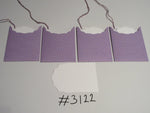 Set of 4 No. 3122 Purple with White Dots Unique Handmade Gift Tags