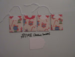 Set of 4 No.2198 Christmas Baubles Unique Handmade Gift Tags