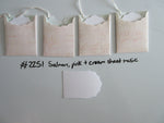 Set of 4 No.2251 Salmon, Pink & Cream Sheet Music Unique Handmade Gift Tags