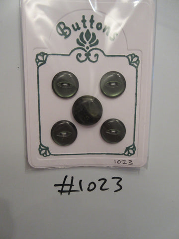 No.1023 Lot of 5 Green Assorted Buttons