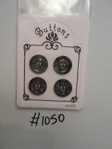 No.1050 Lot of 4 Grey  Buttons