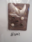 No.1092 Lot of 5 Assorted  Buttons