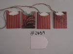 Set of 4 No.2459 Brown Steampunk Design Unique Handmade Gift Tags