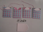 Set of 4 No.2464 Blue with Cupcakes Unique Handmade Gift Tags