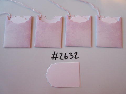 Set of 4 No.2632 Lilac Watercolour Unique Handmade Gift Tags