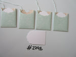 Set of 4 No.2798 Pale Blue Filigree Design Unique Handmade Gift Tags