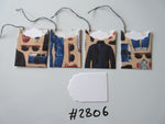 Set of 4 No.2806 Mens, Hobbies, Father's Day Unique Handmade Gift Tags