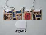 Set of 4 No.2807 Mens, Hobbies, Father's Day Unique Handmade Gift Tags