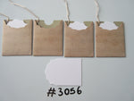 Set of 4 No. 3056 Brown Music Sheet Unique Handmade Gift Tags