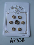 #2338 Lot of 7 Beige Buttons