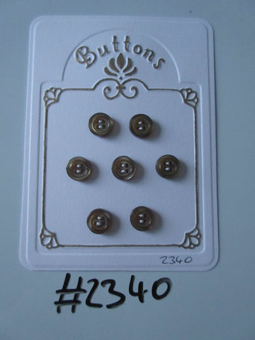 #2340 Lot of 7 Gold Colour Buttons