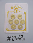 #2363 Lot of 7 Pink Yellow Shimmer Buttons