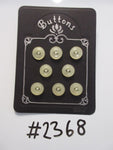 #2368 Lot of 8 Pale Cream Buttons