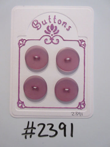 #2391 Lot of 4 Lavender Translucent Buttons