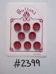 #2399 Lot of 8 Pink Buttons