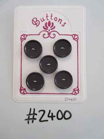 #2400 Lot of 5 Dark Purple Buttons
