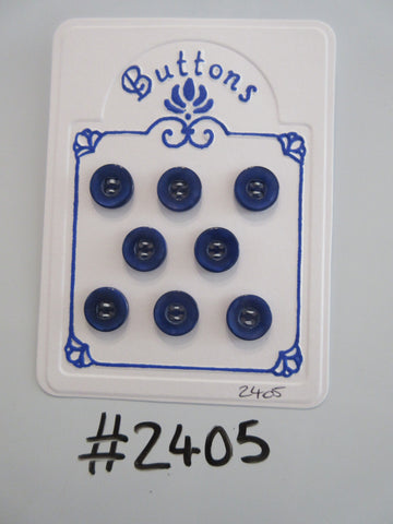 #2405 Lot of 8 Dark Blue Buttons