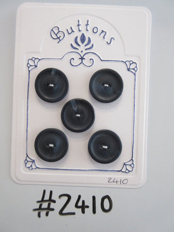 #2410 Lot of 5 Dark Navy Buttons
